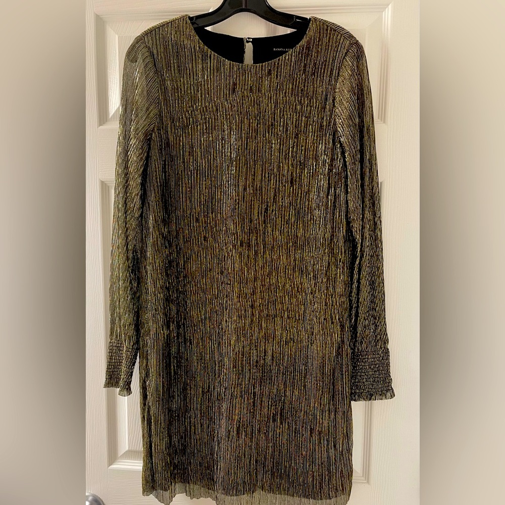NEW Banana Republic Metallic Sheath Dress size 8